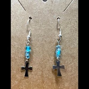 Simple but beautiful cross earrings